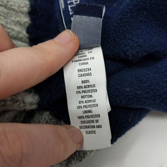 Place Weekend Warrior Beanie Hat Size L/XL 8+ Youth Boys Knit Cap Blue Gray - Picture 10 of 12